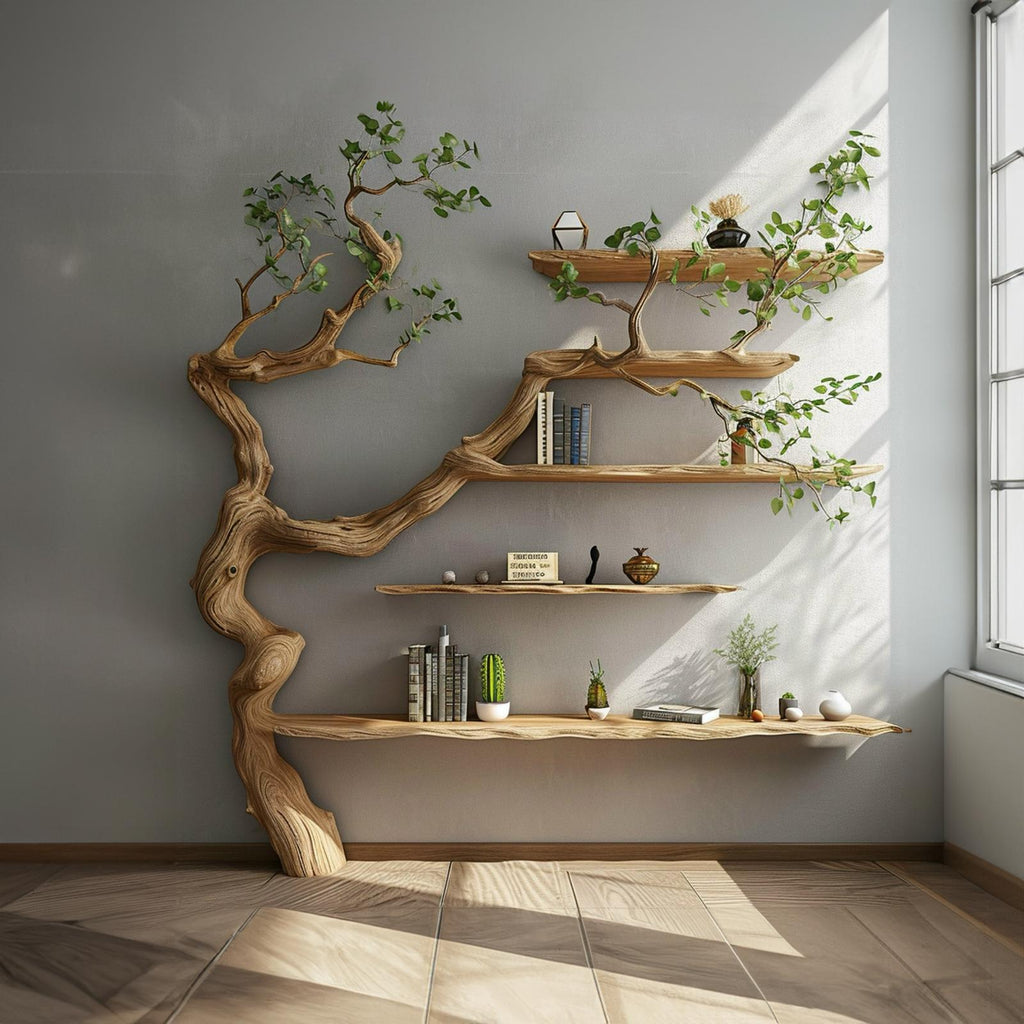 Tree Branch Shelf Driftwood Shelf Corner Shelf