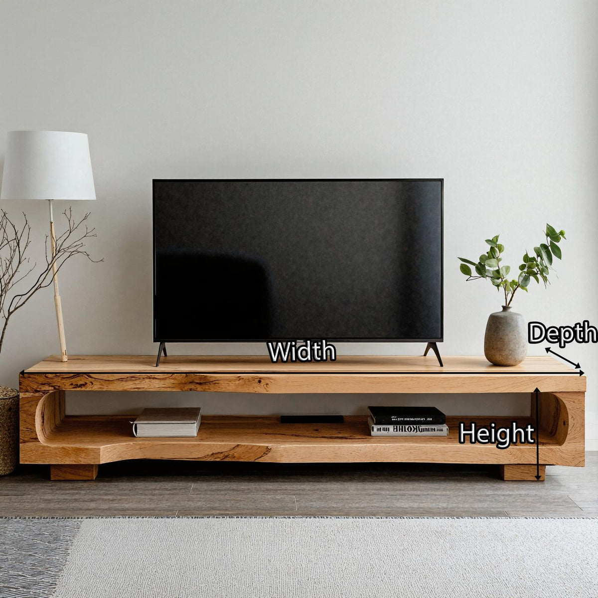 Handcrafted TV Console Rustic TV Cabinet Stand