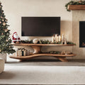 Handcrafted Live Edge TV Console, Solid Wood Entryway Credenza & Media Stand for Living Room