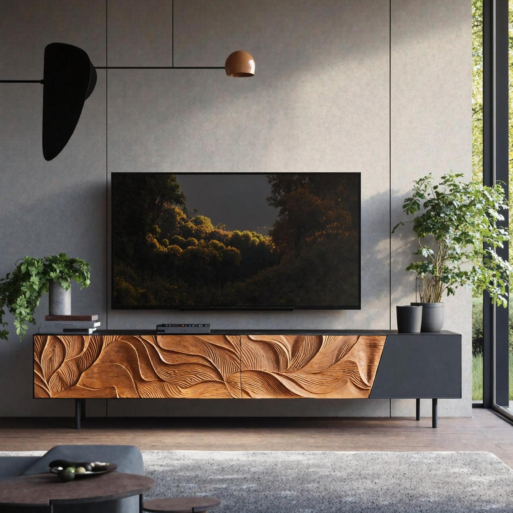 Mid Century TV Cabinet For Furniture Decor