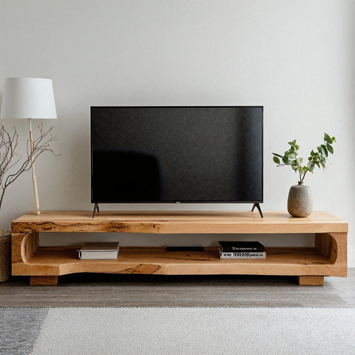 Handcrafted TV Console Rustic TV Cabinet Stand