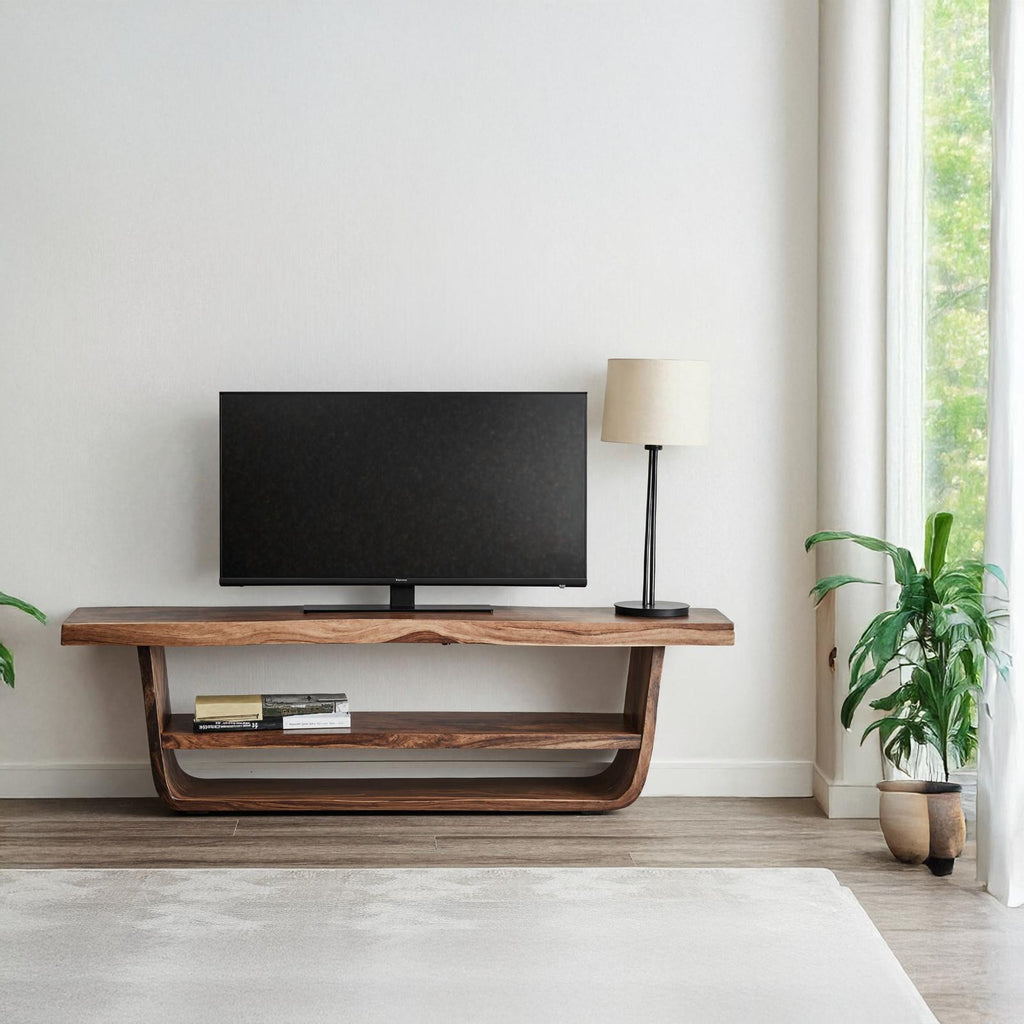 Wooden TV Stand Farmhouse Media Console