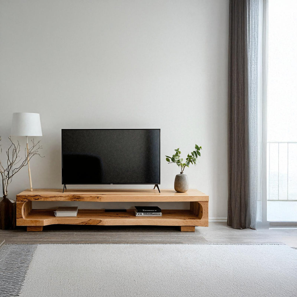 Handcrafted TV Console Rustic TV Cabinet Stand