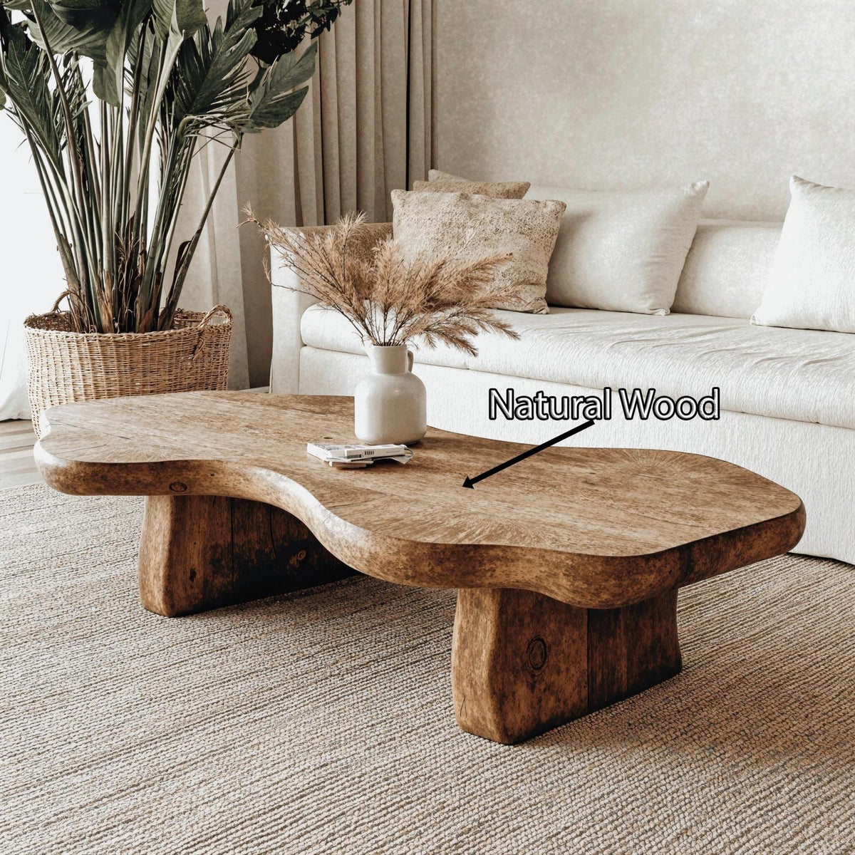 Solid Wood Coffee Table For Elegant Living Rooms