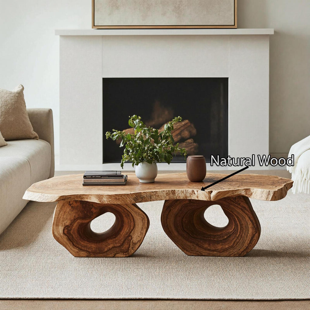Antique Wood Coffee Table For Vintage Home Interiors