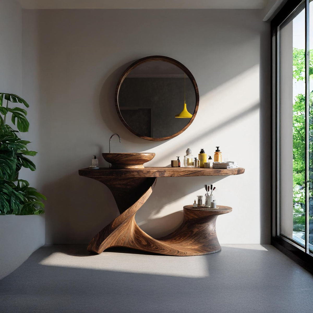 Rustic Vanity For Cozy Bathroom Interior Design