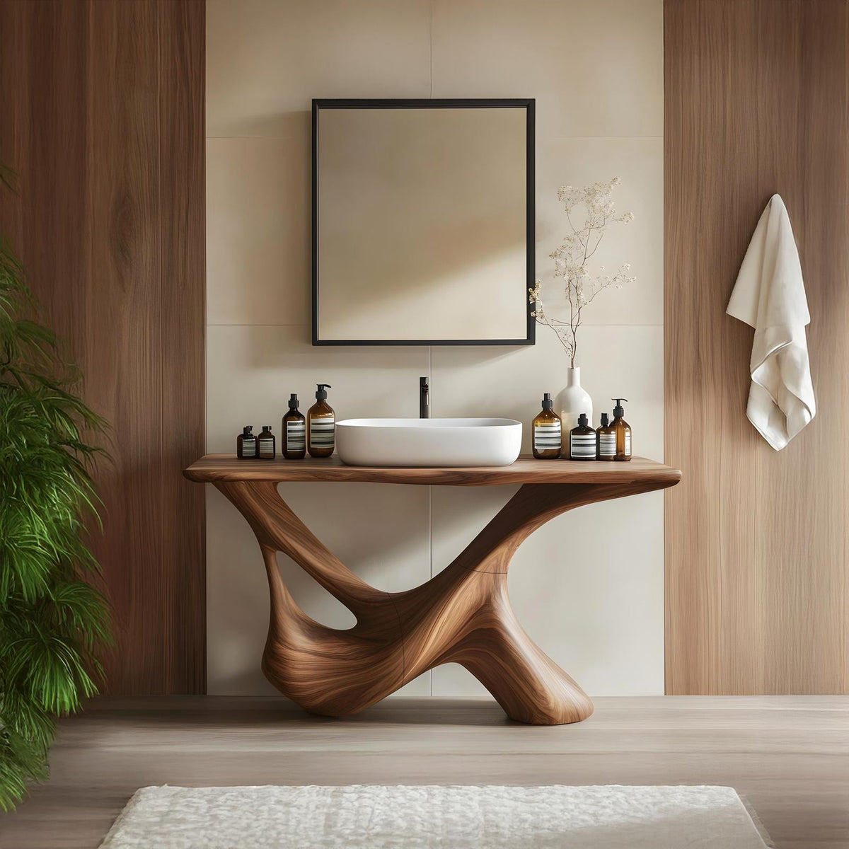 Rustic Bathroom Vanity For Natural Furniture Setup SILDTTRBRV010