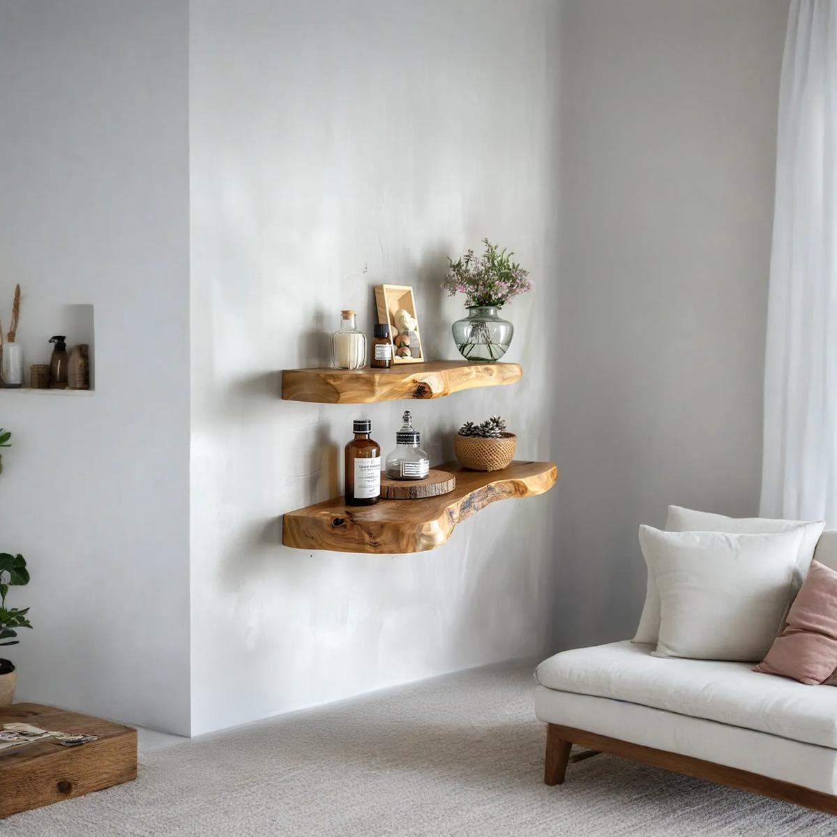 Vintage Floating Shelves Assembly Crafts Custom Decor Home Gift
