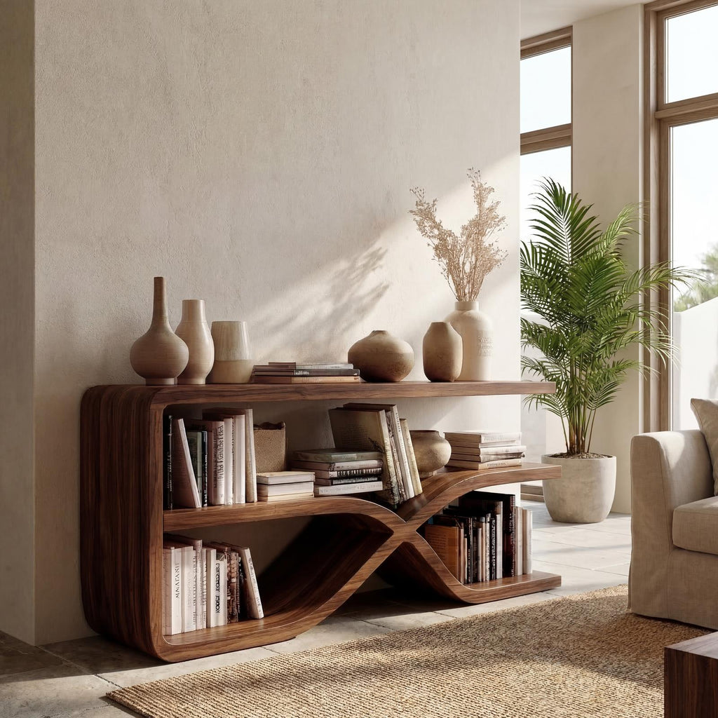 Modern Wooden Console Table For Living Room