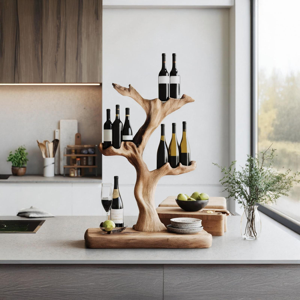 Handcrafted Wine Stand For Furniture Accent Storage