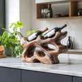 Mid Century Wine Holder For Furniture Compact Storage