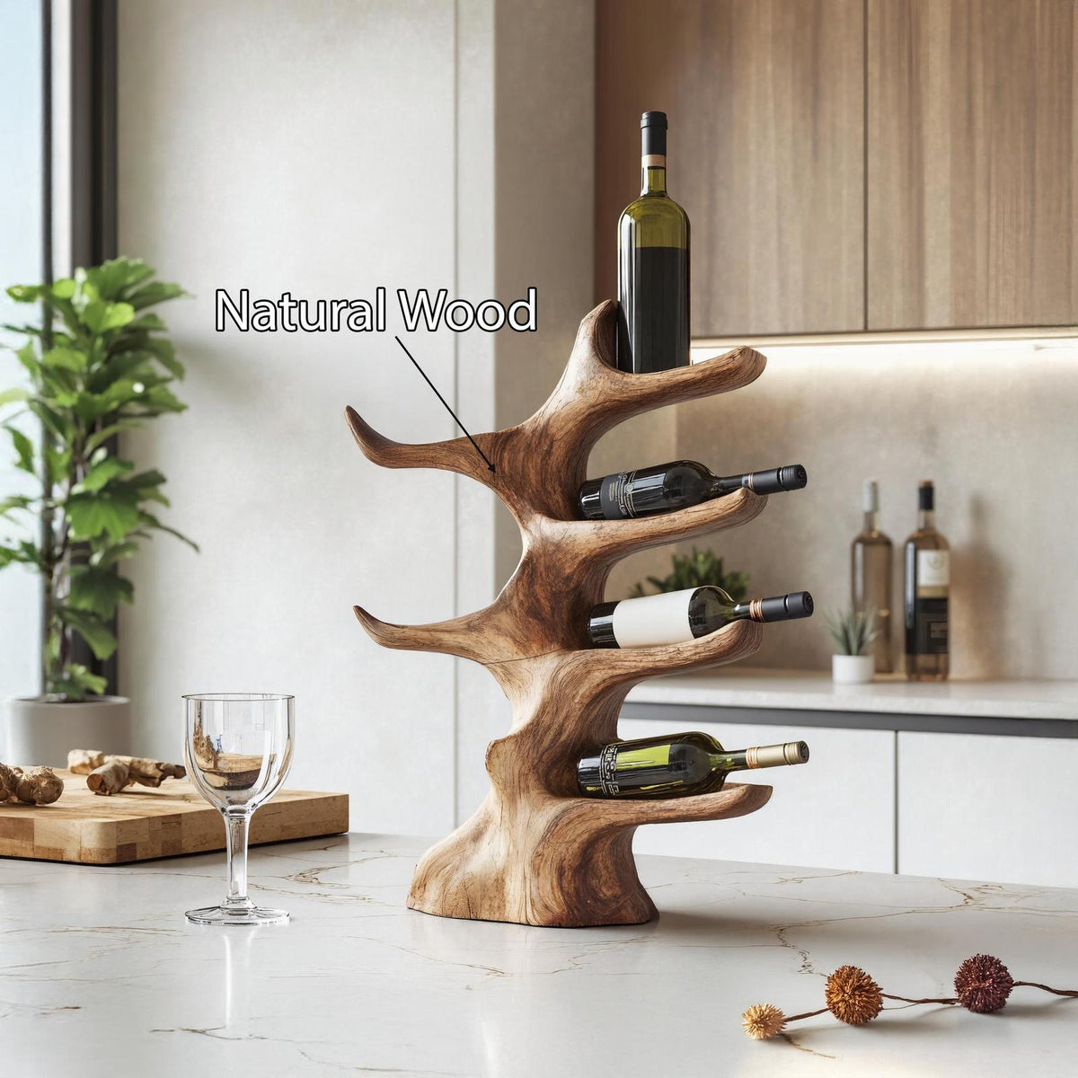 Mid Century Wine Stand For Kitchen Modern Bar Decor