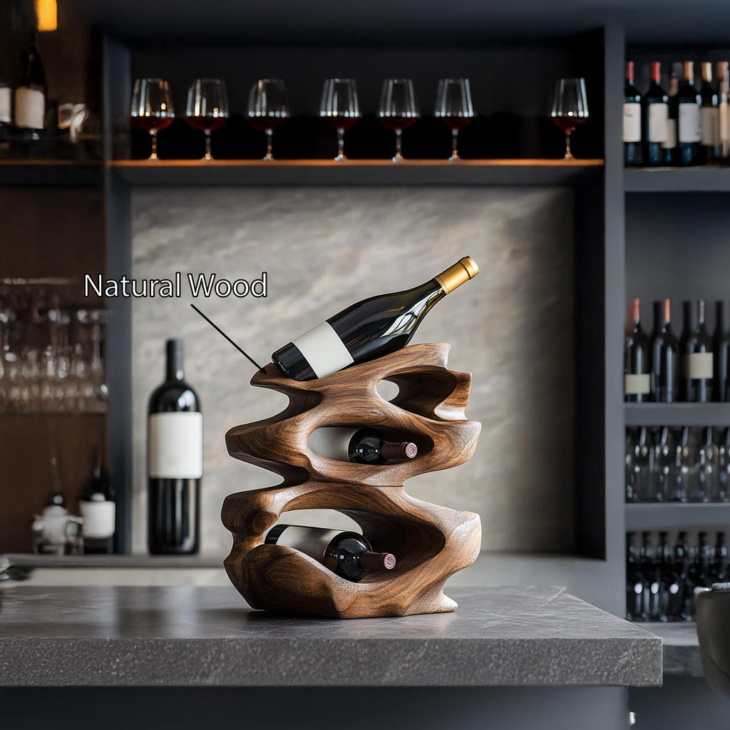 Rustic Wine Rack For Living Room Wine Bar Corner