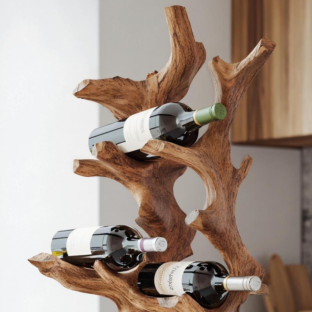 Handcrafted Wine Rack For Living Room Wall Organizer