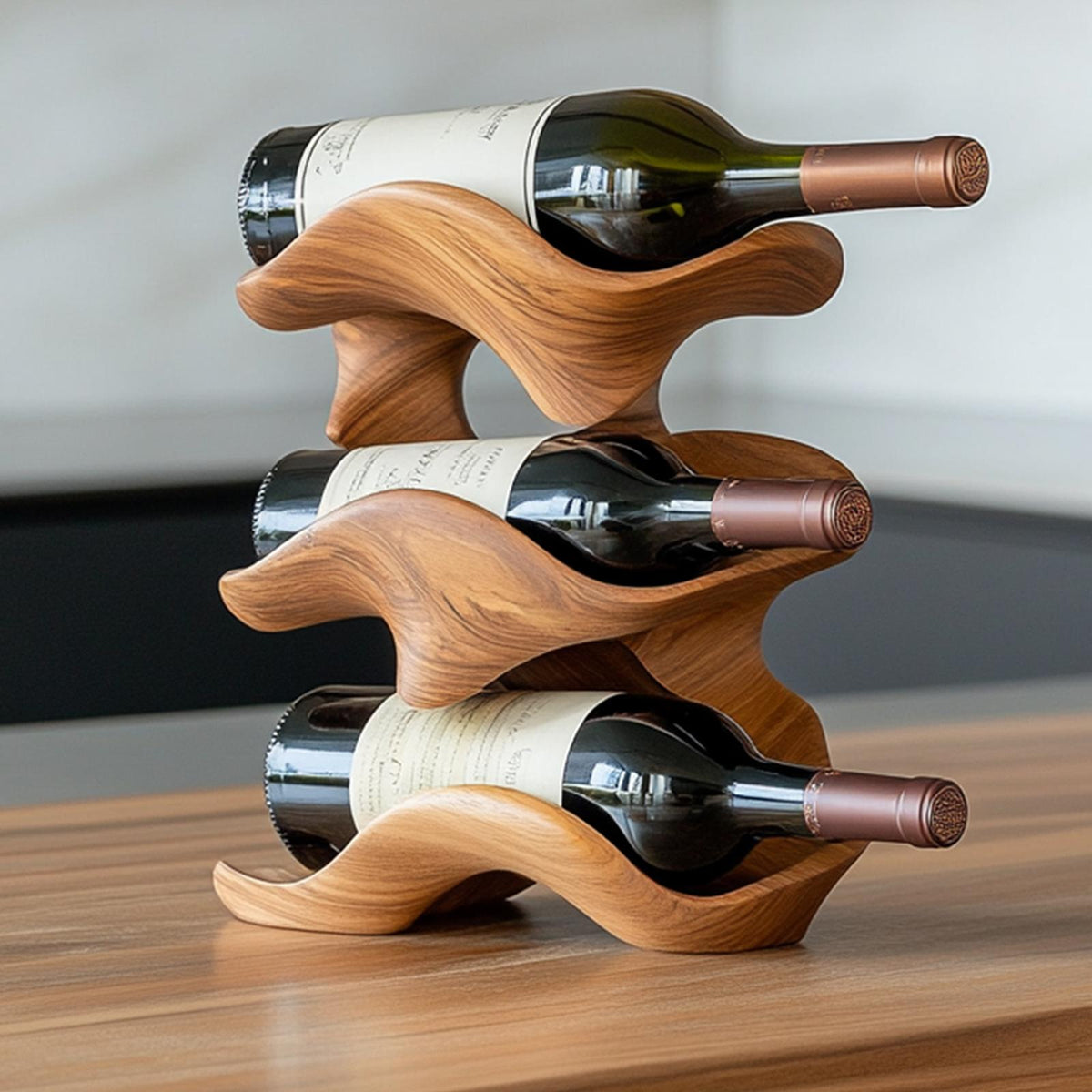 Handcrafted Wine Holder For Living Room Wall Mount