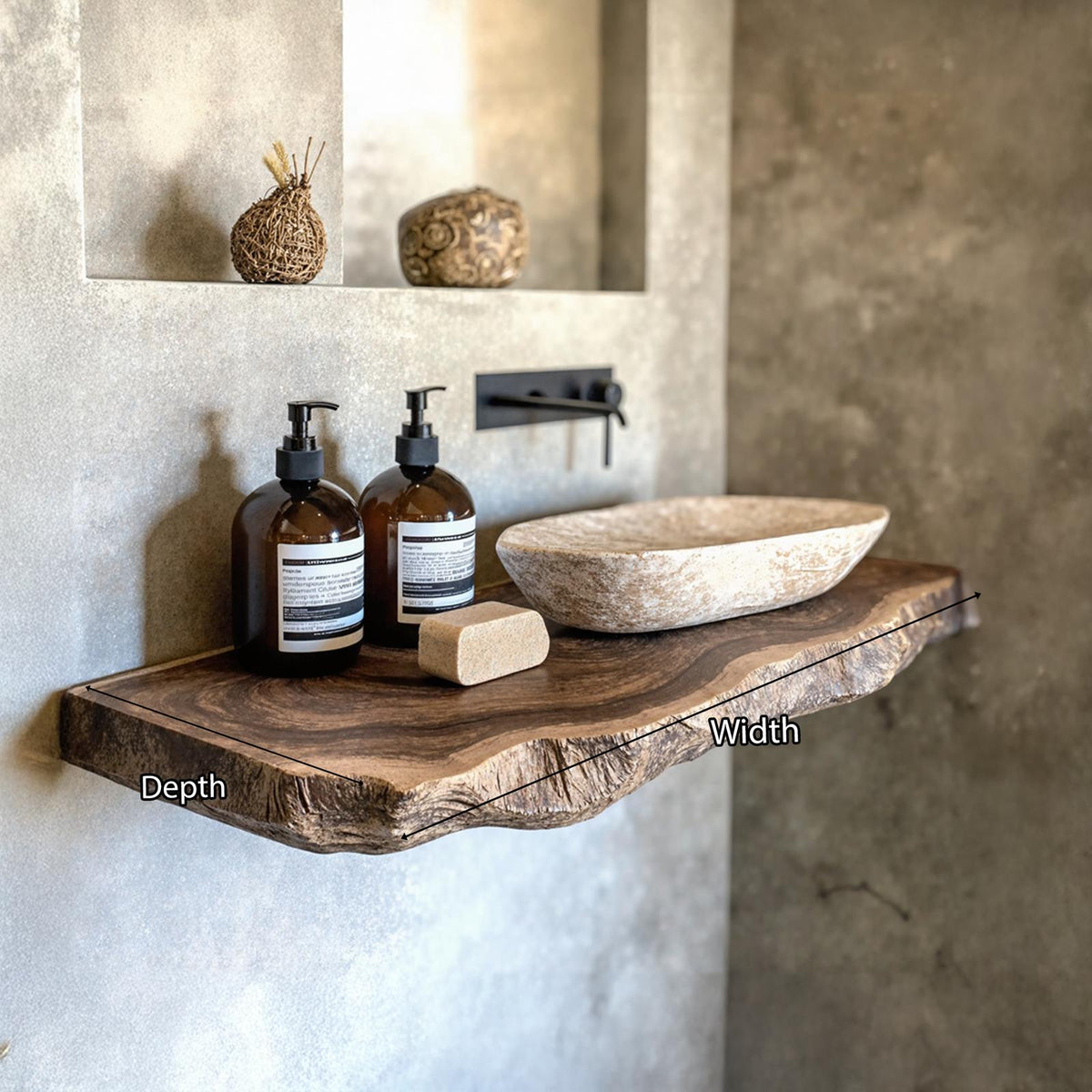 Live Edge Bathroom Vanity SILDTBRV023