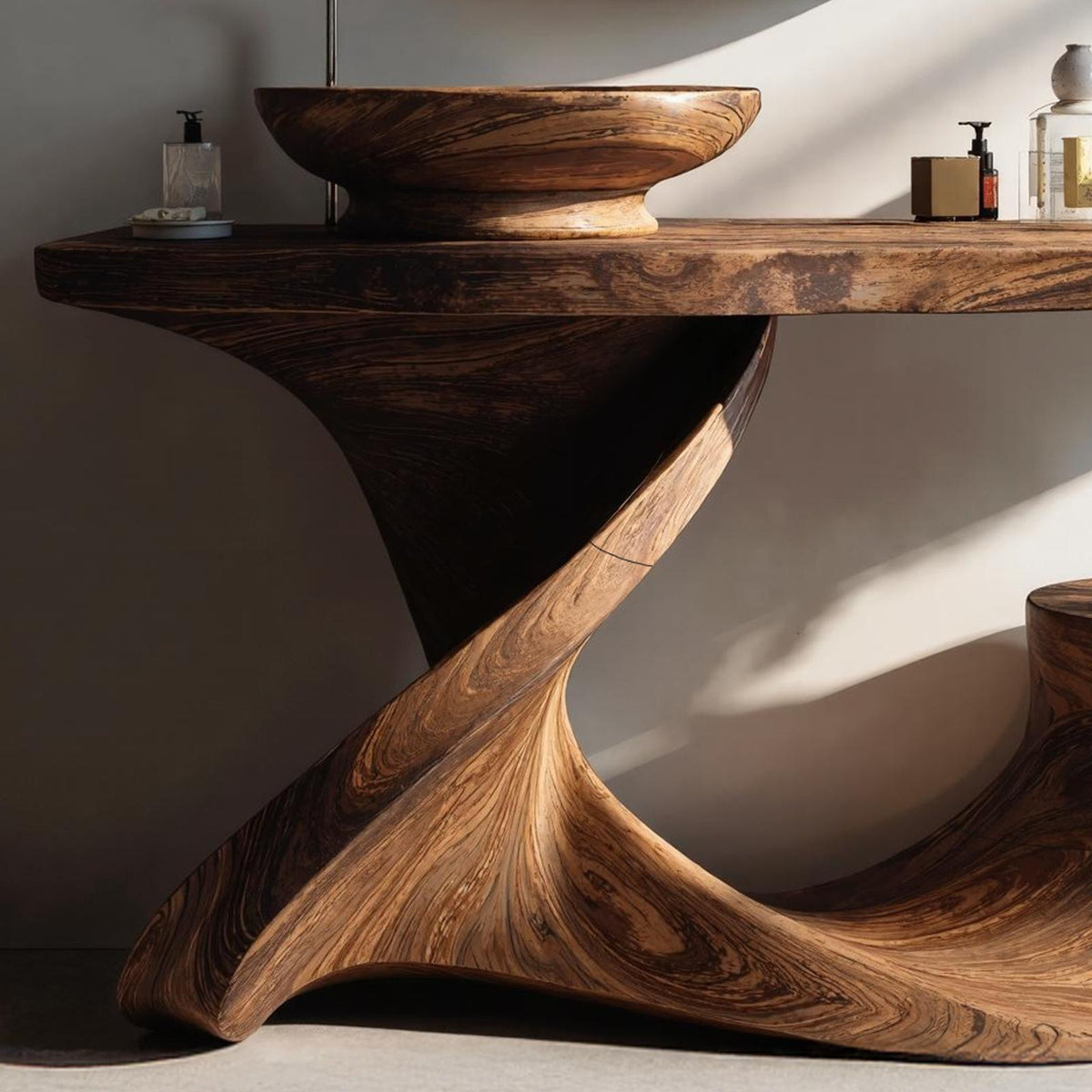 Rustic Vanity For Cozy Bathroom Interior Design
