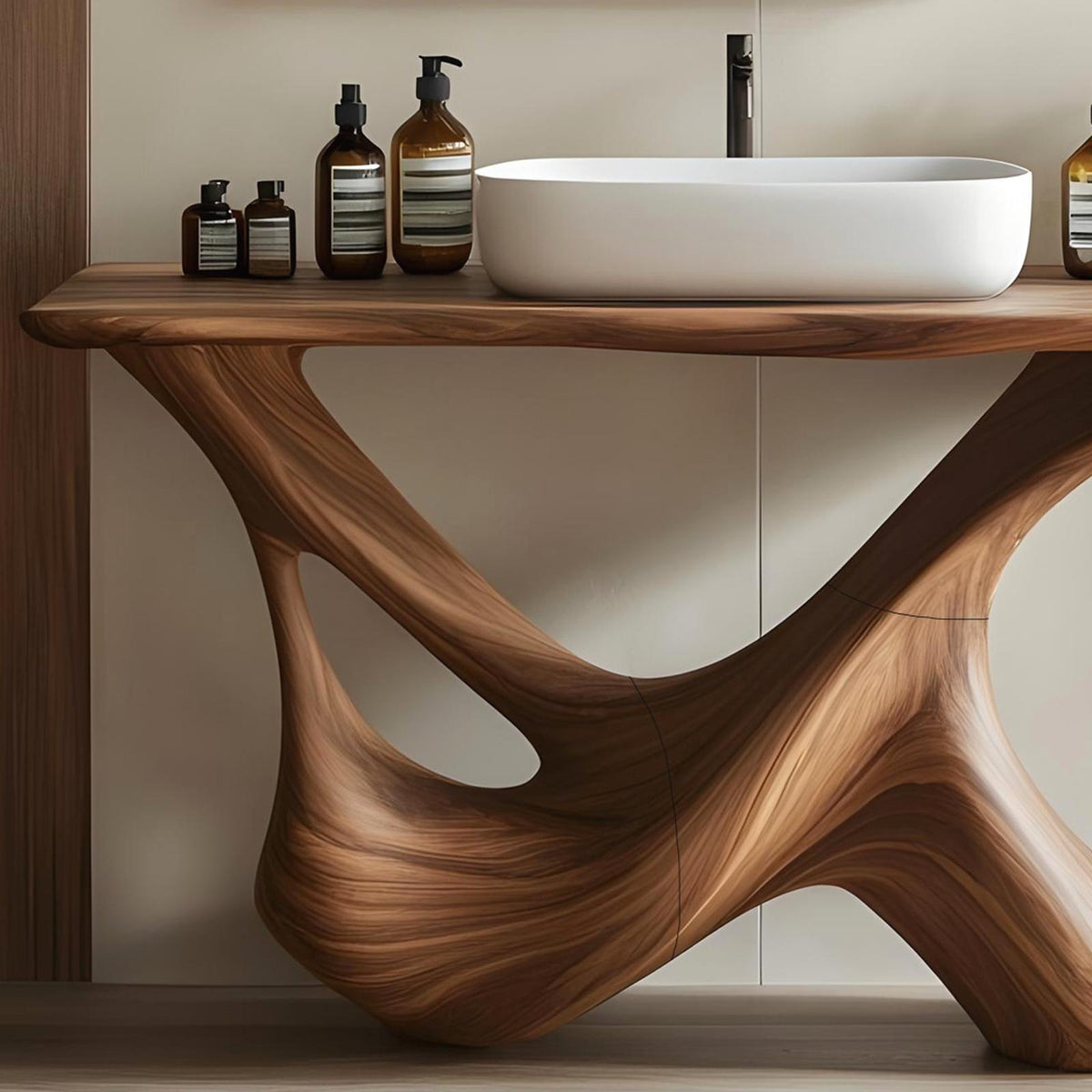 Rustic Bathroom Vanity For Natural Furniture Setup SILDTTRBRV010