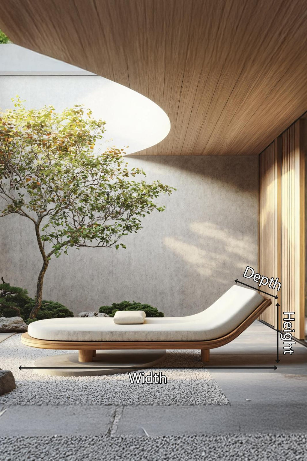 Farmhouse Solid Wood Garden Daybed For Entryway Furniture Decor