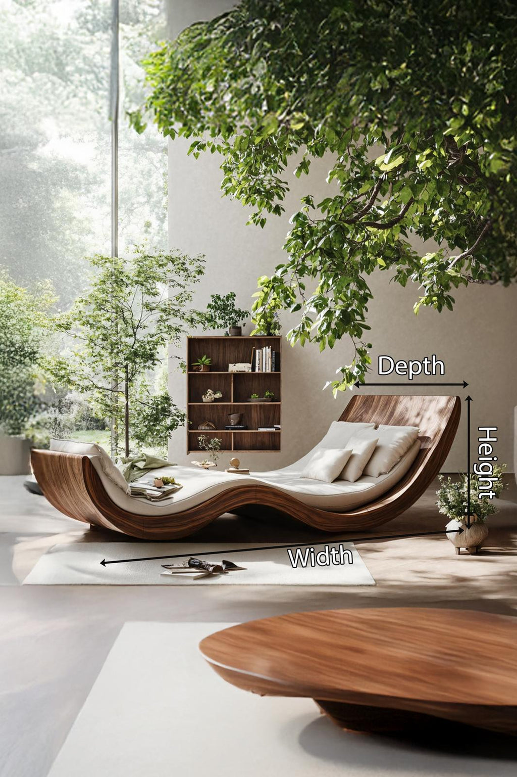 Farmhouse Rustic Solid Wood Garden Daybed For Bedroom Furniture