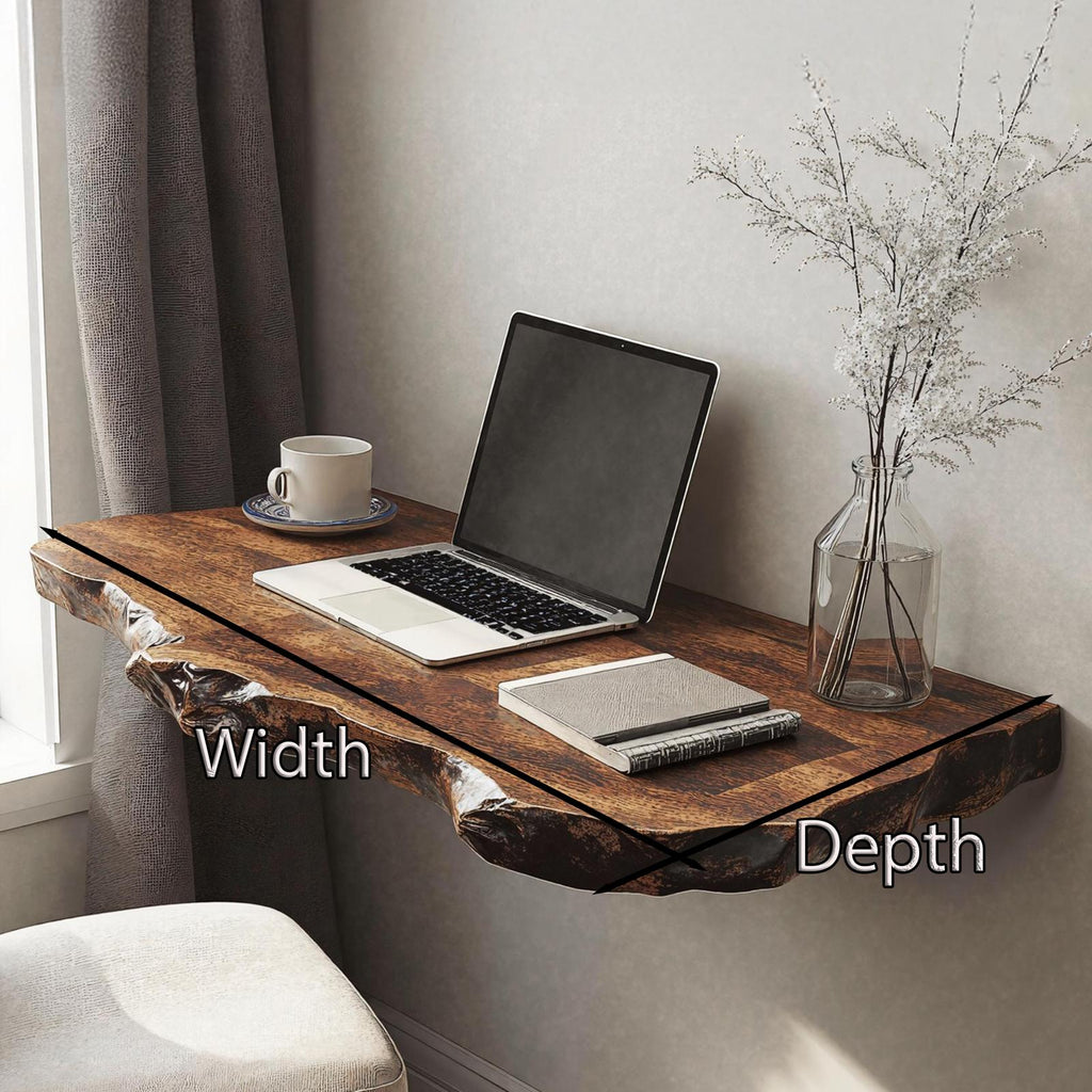 Vintage Wooden Floating Table For Timeless Living Room Beauty