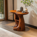 Vintage Solid Wood End Table For Entryway Design