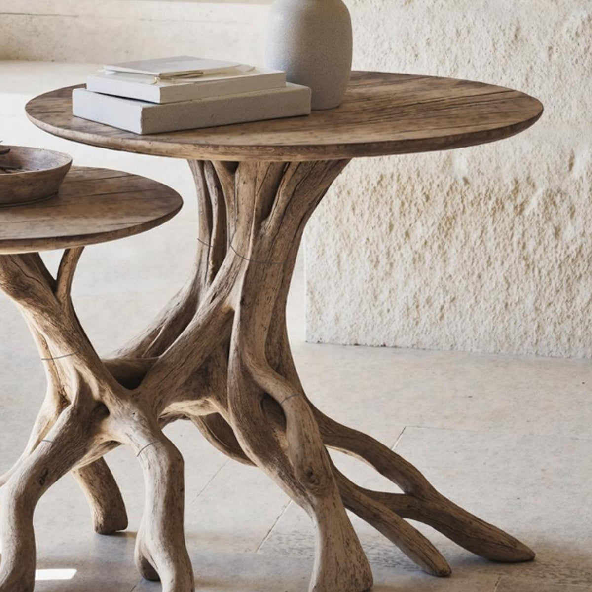 Mid Century Live Edge End Table Home Decor