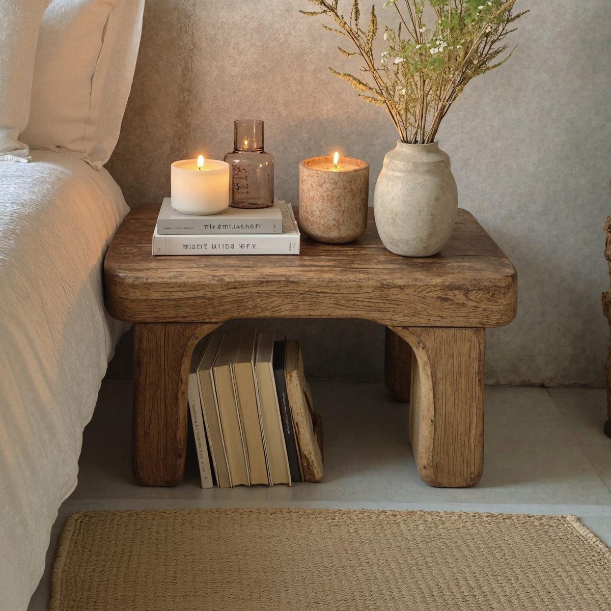 Handcrafted Rustic Nightstand For Farmhouse Bedrooms SILDTNS016