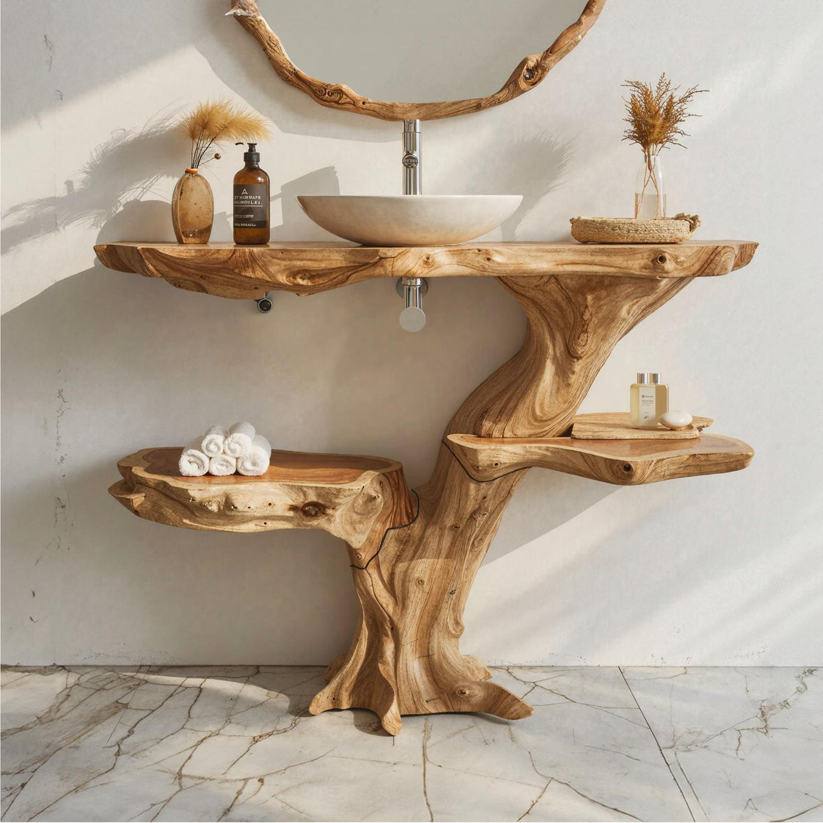 Handcrafted Bathroom Vanity Bathroom SILDTBRV052