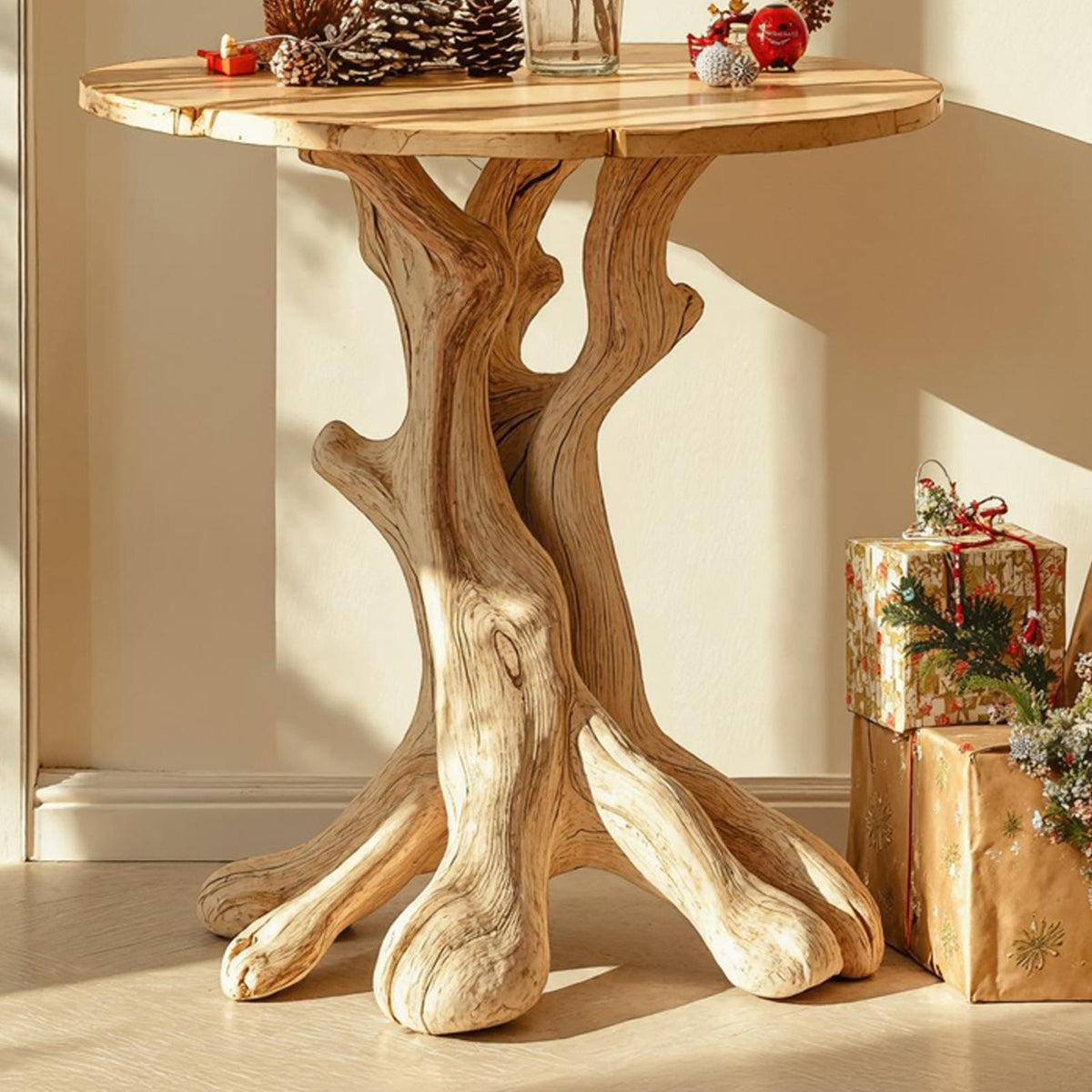 Farmhouse End Table Christmas End Table