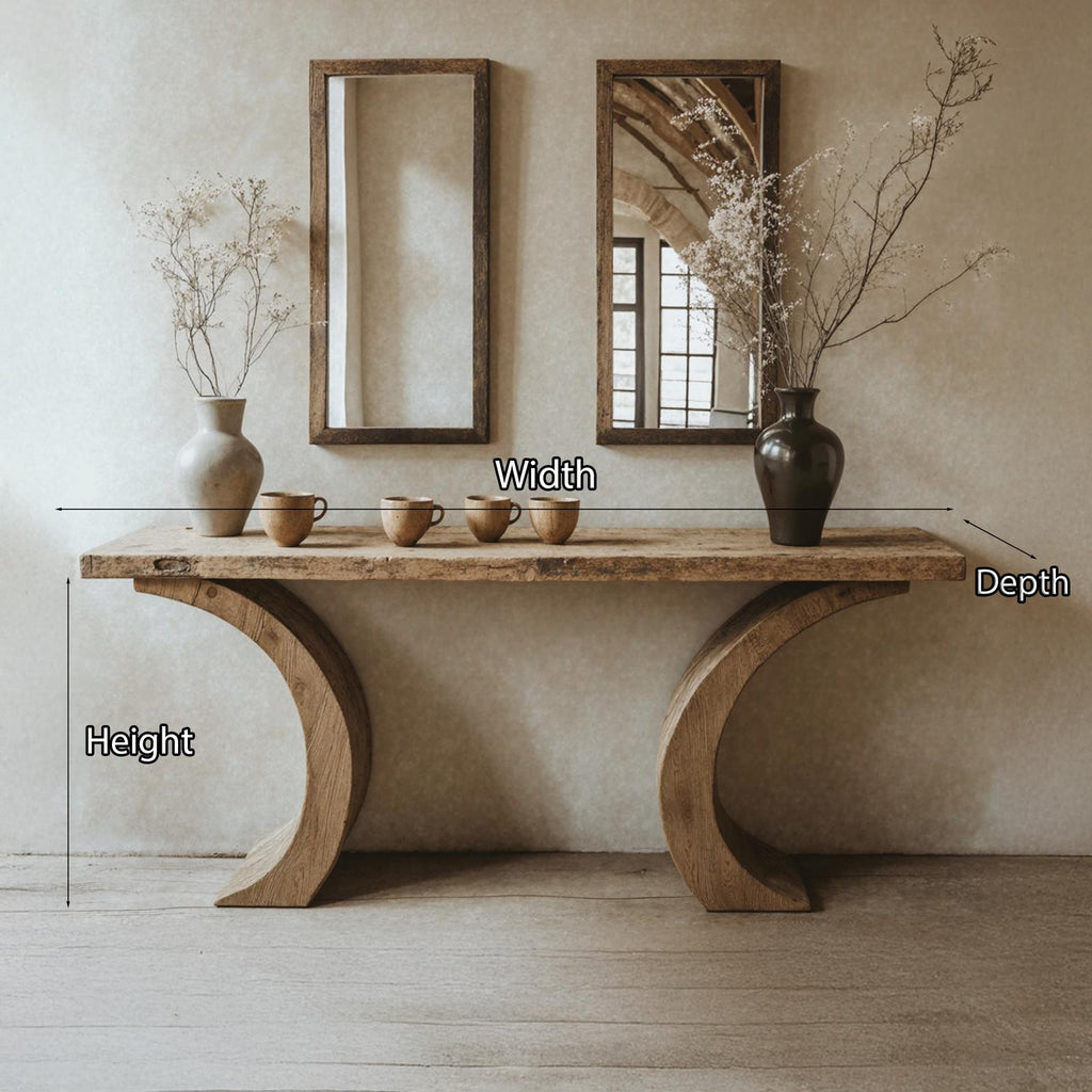 Live Edge Console Table Handcrafted Side Table SILDTCS120